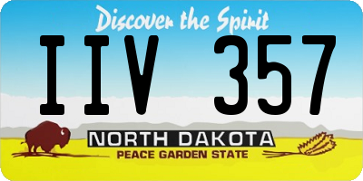 ND license plate IIV357