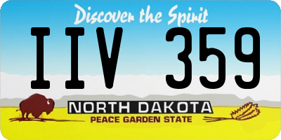 ND license plate IIV359