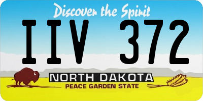 ND license plate IIV372
