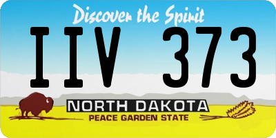 ND license plate IIV373
