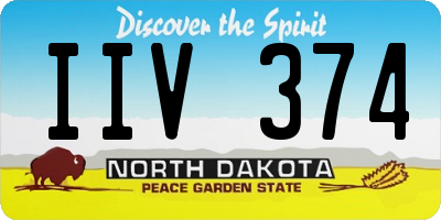 ND license plate IIV374