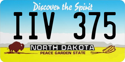 ND license plate IIV375
