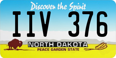 ND license plate IIV376