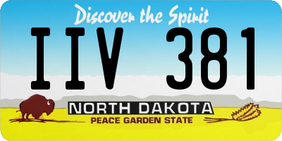 ND license plate IIV381
