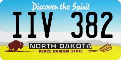 ND license plate IIV382