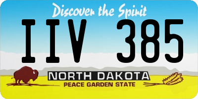ND license plate IIV385