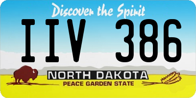 ND license plate IIV386