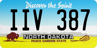 ND license plate IIV387