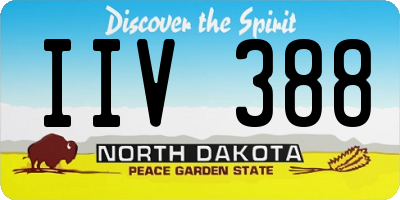 ND license plate IIV388