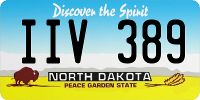 ND license plate IIV389