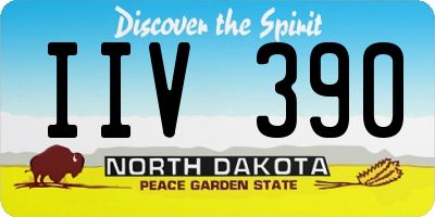 ND license plate IIV390