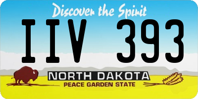 ND license plate IIV393