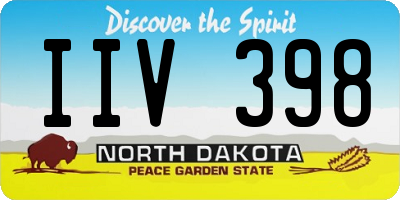 ND license plate IIV398