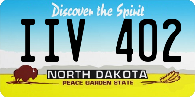 ND license plate IIV402