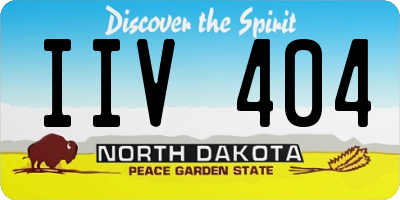 ND license plate IIV404