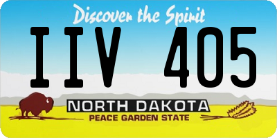 ND license plate IIV405