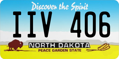 ND license plate IIV406