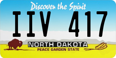ND license plate IIV417
