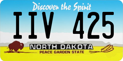 ND license plate IIV425