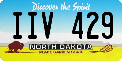 ND license plate IIV429