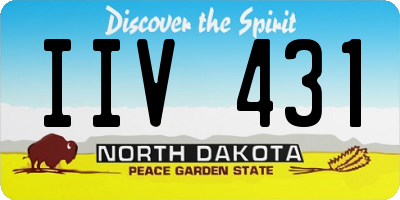 ND license plate IIV431