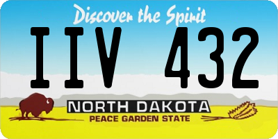 ND license plate IIV432