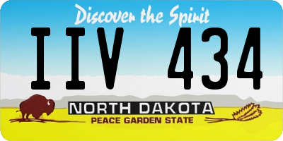ND license plate IIV434