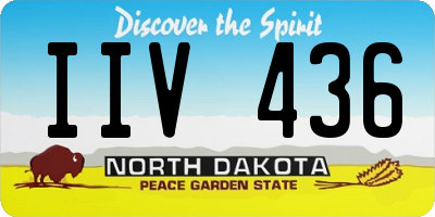 ND license plate IIV436