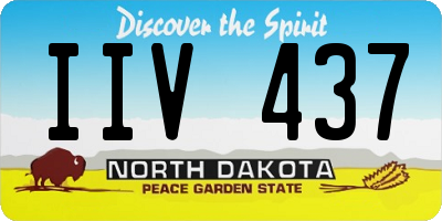 ND license plate IIV437