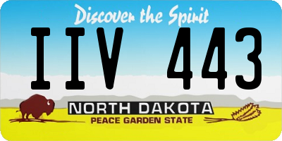ND license plate IIV443