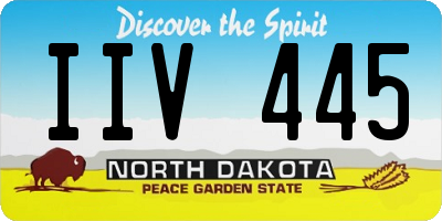 ND license plate IIV445