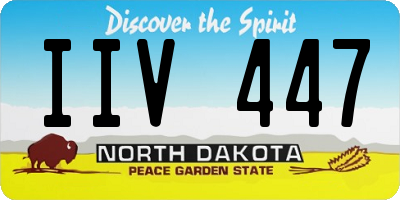 ND license plate IIV447
