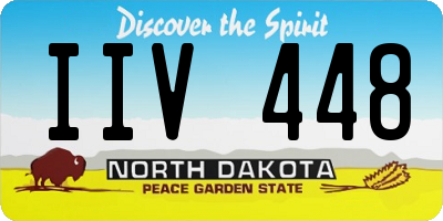 ND license plate IIV448