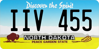 ND license plate IIV455