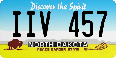 ND license plate IIV457