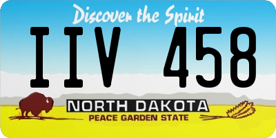 ND license plate IIV458