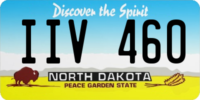 ND license plate IIV460