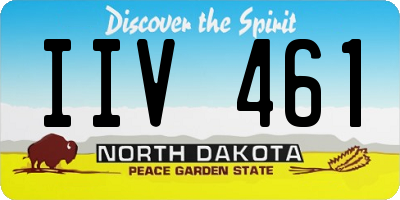 ND license plate IIV461