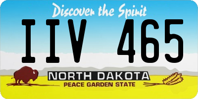 ND license plate IIV465