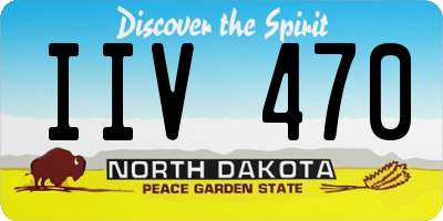 ND license plate IIV470