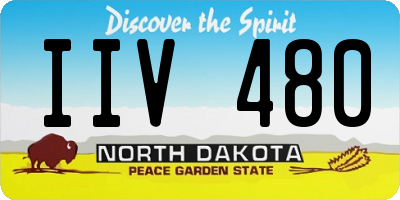 ND license plate IIV480