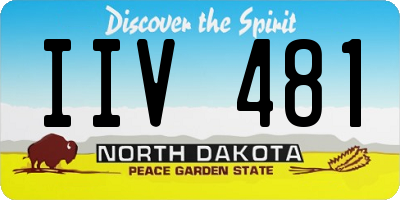 ND license plate IIV481