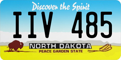 ND license plate IIV485