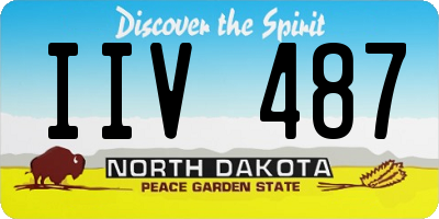 ND license plate IIV487