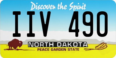 ND license plate IIV490