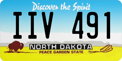 ND license plate IIV491