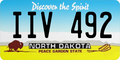 ND license plate IIV492