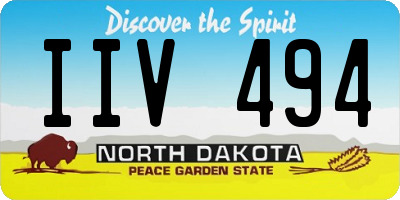 ND license plate IIV494