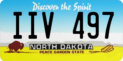 ND license plate IIV497