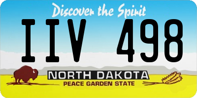 ND license plate IIV498